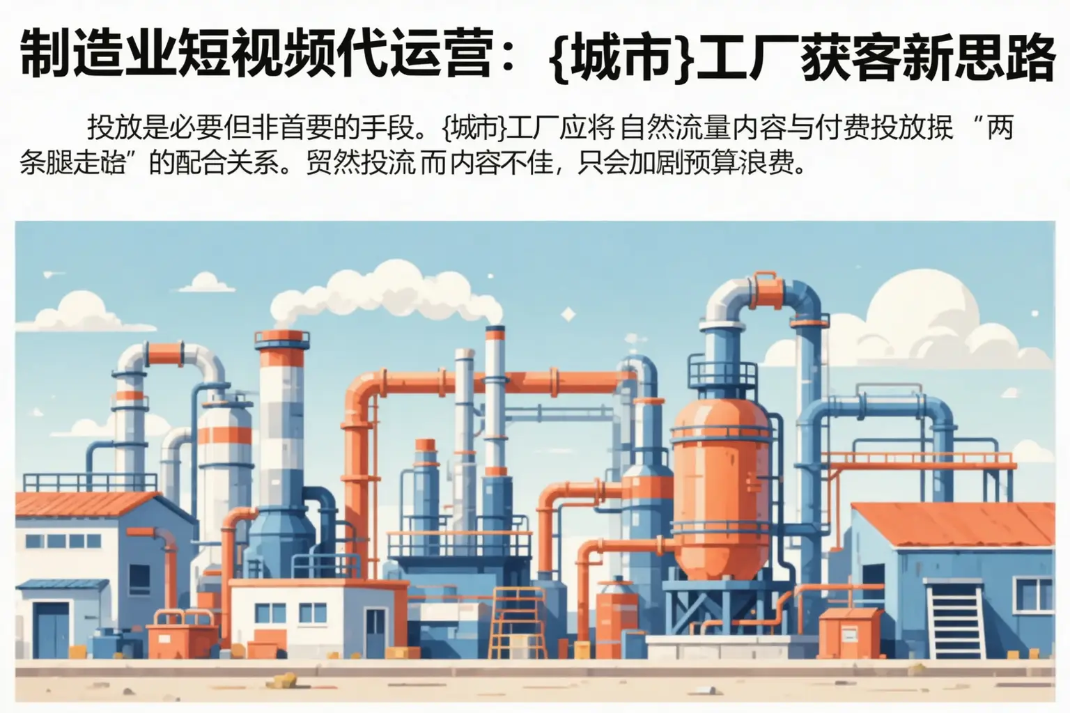 制造业短视频代运营：稷山工厂获客新思路